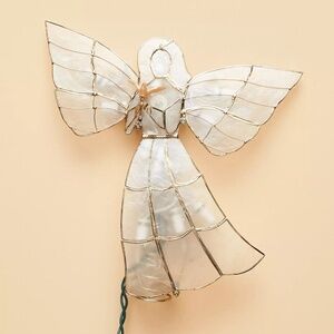 Anthropologie Illuminated Angel Tree Topper